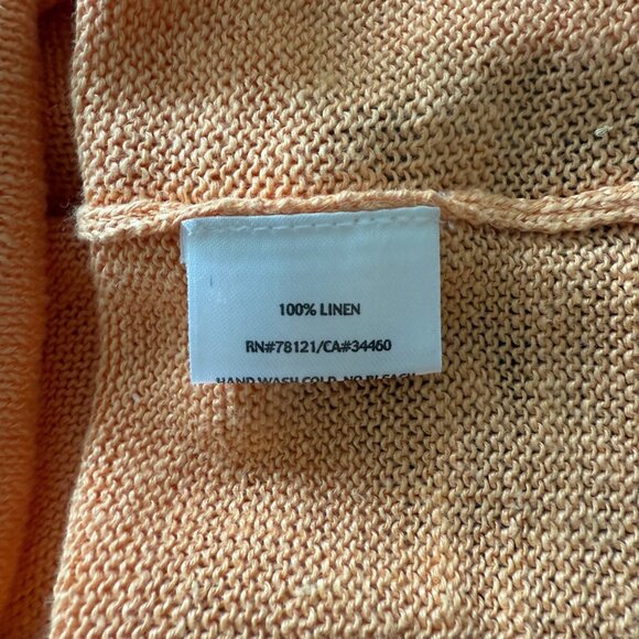 Dee Elly 100% Linen Mini Skirt | Soft Neutral Beige | Drawstring Waist | Size SM - Picture 5 of 7